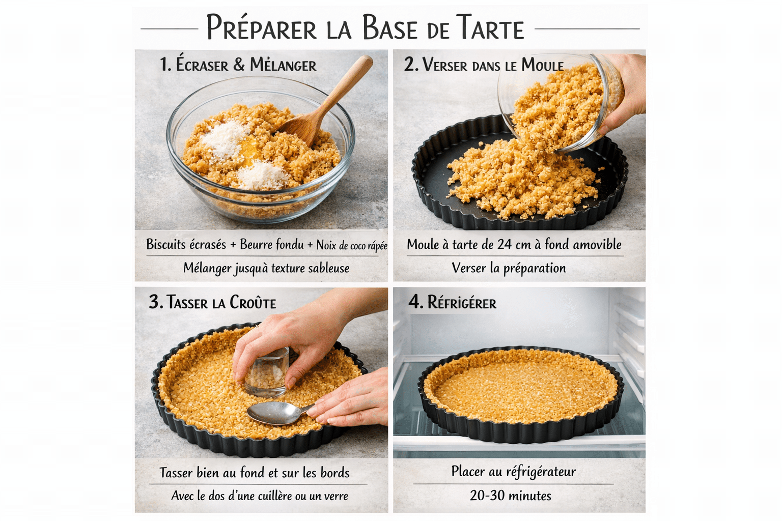 Tarte à la Crème à la Noix de Coco