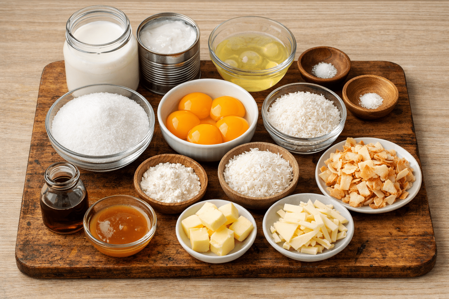 La Liste des Ingrédients : Tarte à la Crème à la Noix de Coco La Liste des Ingrédients : Tarte à la Crème à la Noix de Coco