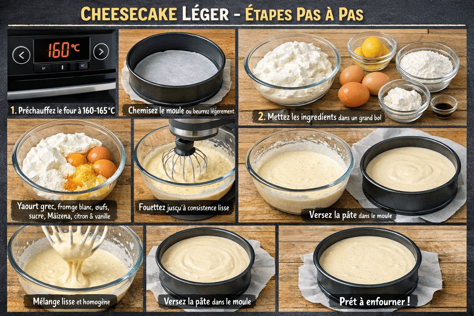 Étape par Étape: Cheesecake Léger au Yaourt Grec : Seulement 90 Calories par Part, Crémeux et Fondant