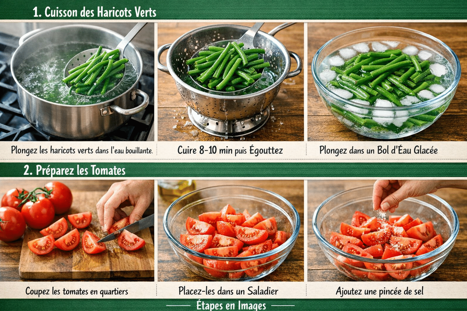 Salade Haricots Verts Tomates et Thon
