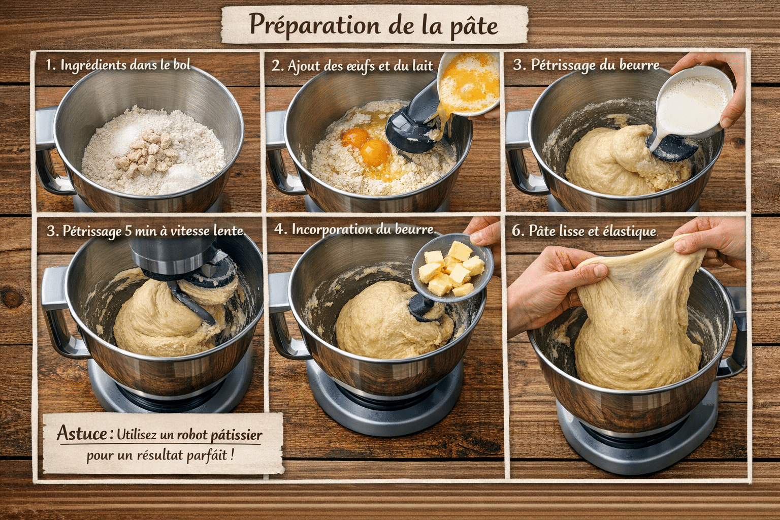 Étape par Étape: Pâte à Brioche Rapide et Facile