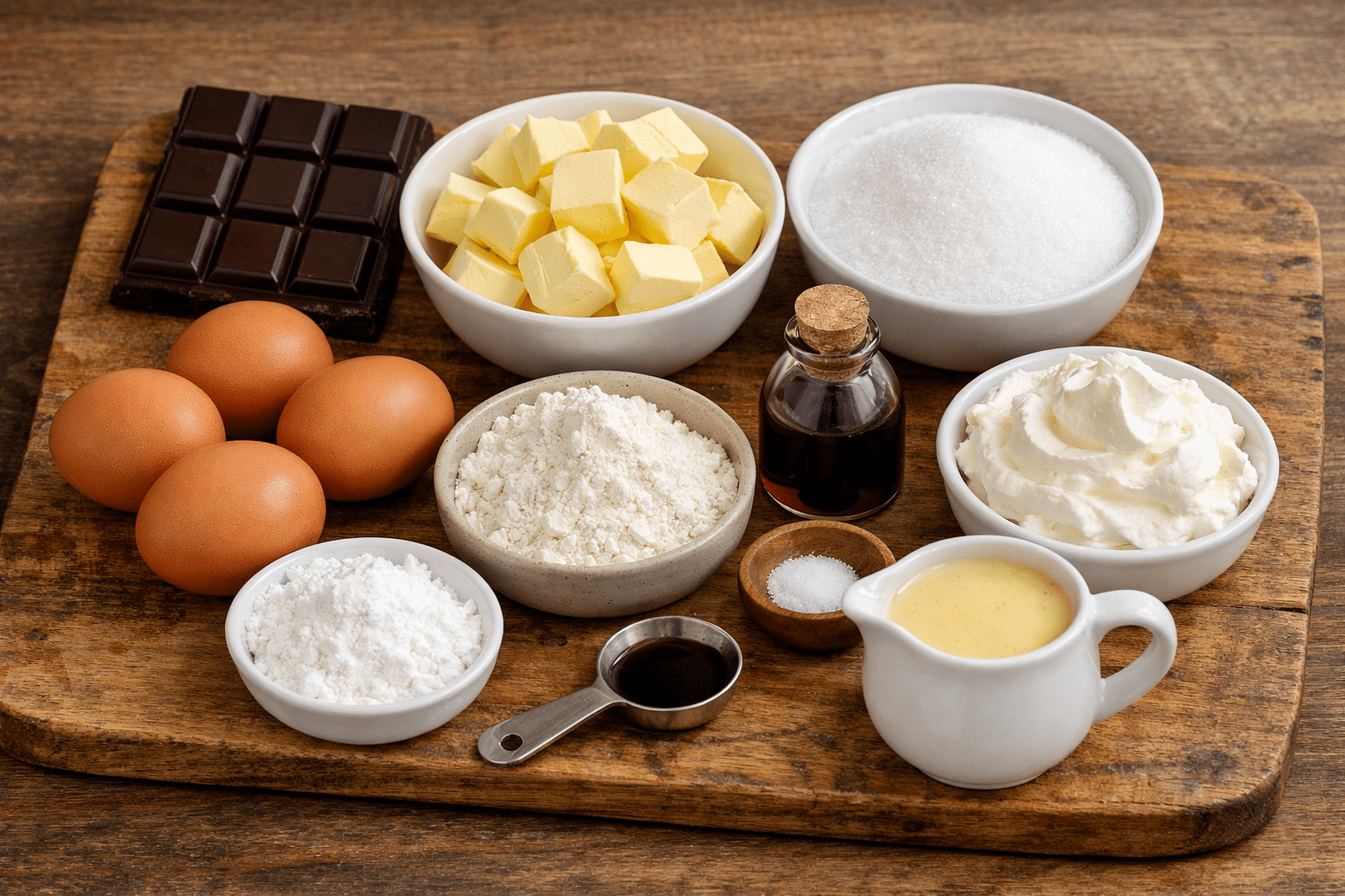 La Liste des Ingrédients : Fondant au Chocolat