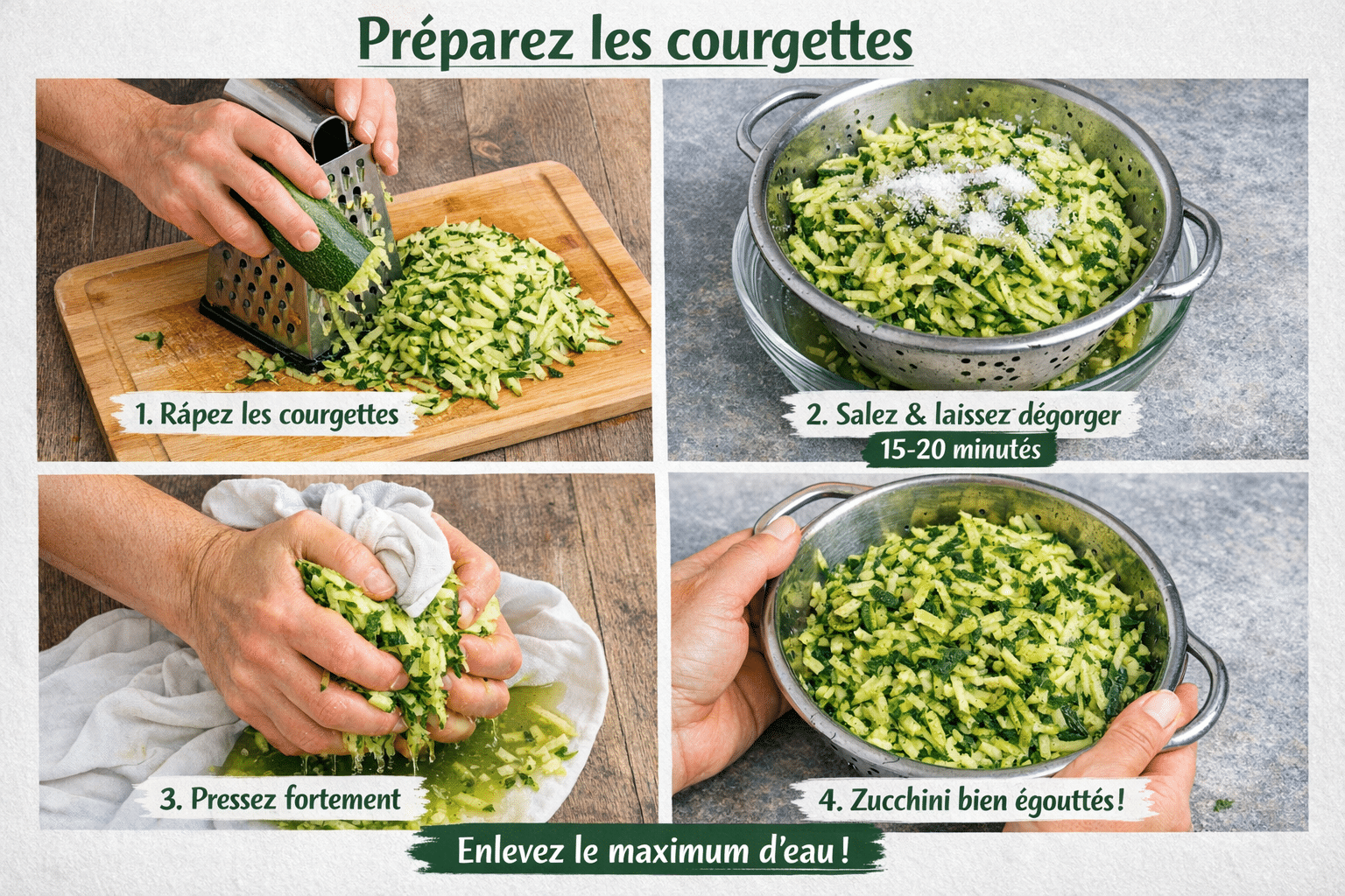 Étape par Étape: Galettes de Courgettes Dorées et Moelleuses