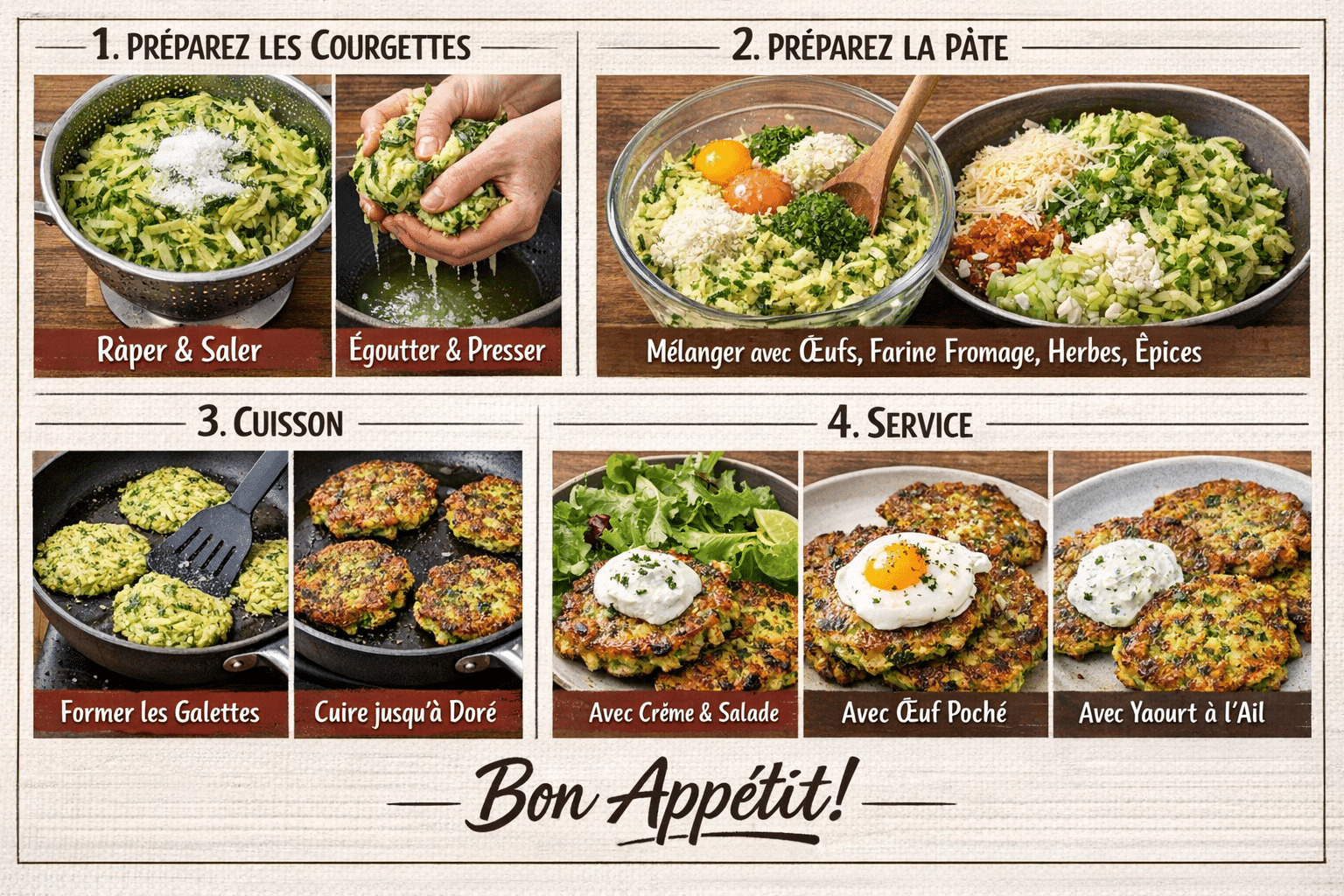 Galettes de Courgettes Dorées et Moelleuses