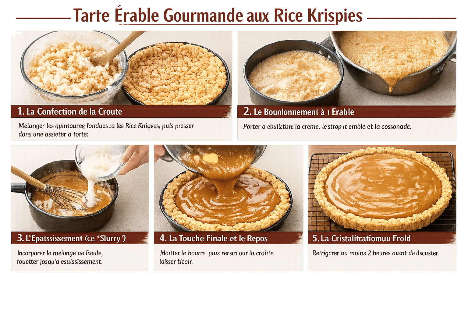 Étape par Étape: Tarte crémeuse au sirop d’érable, croûte