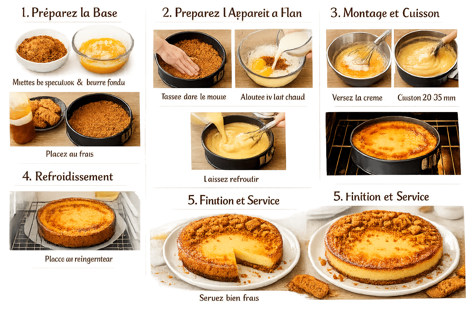 Étape par Étape: Flan au Spéculoos : Le Dessert Crémeux