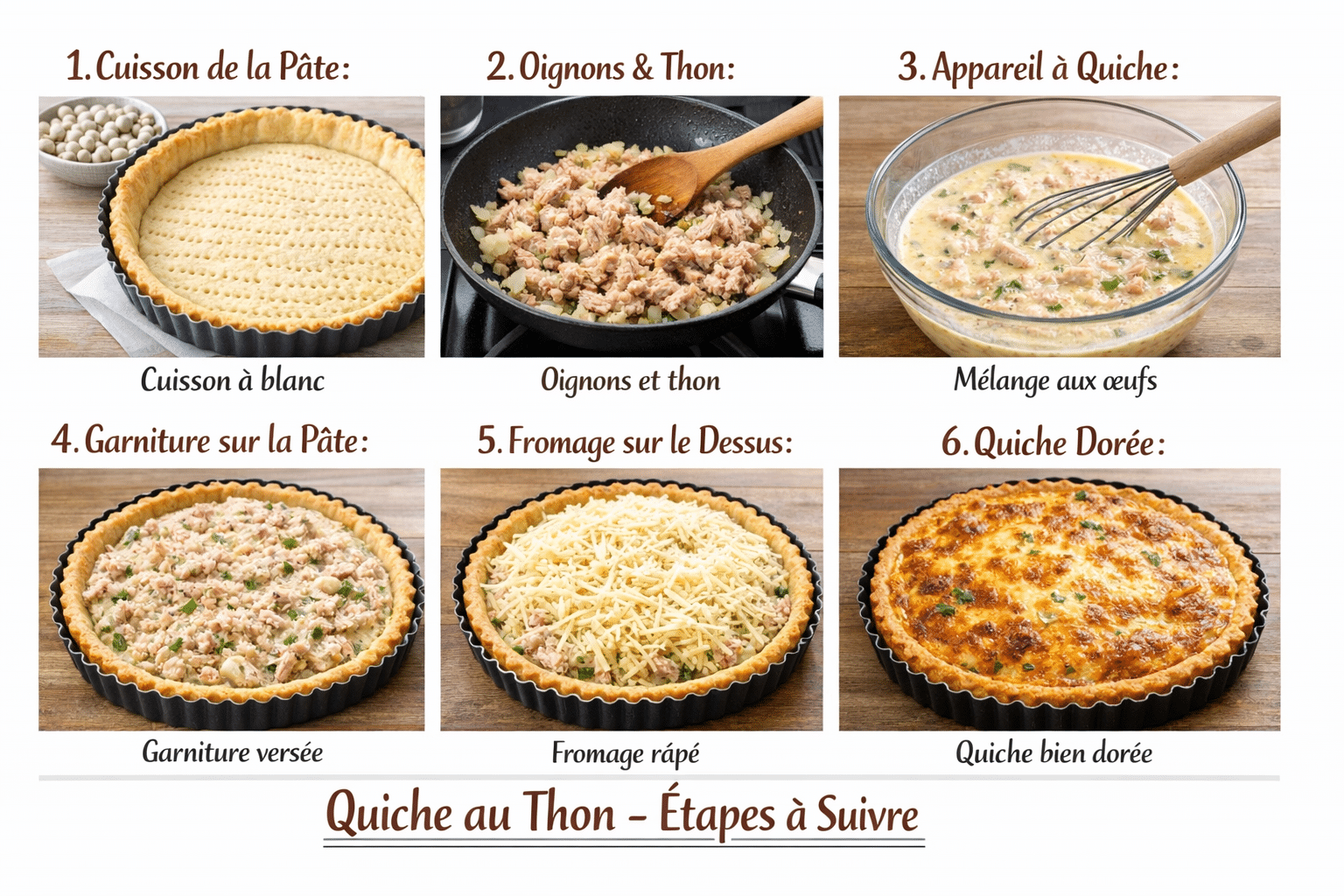 La Liste des Ingrédients : Quiche au Thon : La Recette Moelleuse, Savoureuse et Facile