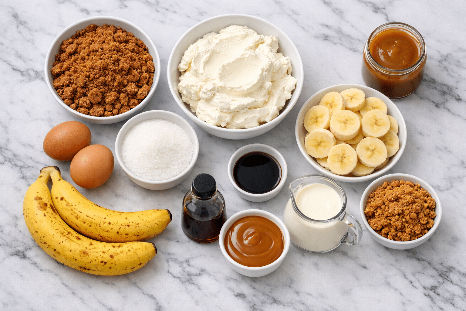 La Liste des Ingrédients : Fondant Banane Mascarpone et Spéculoos Le Cheesecake Ultra Crémeux