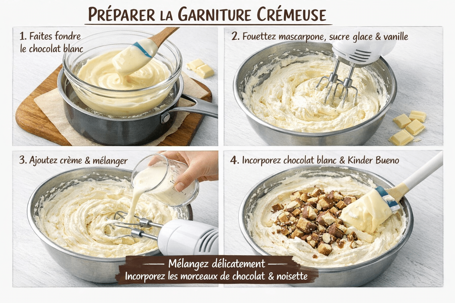 Tarte Kinder Bueno au Chocolat Blanc et Noisettes : Le Dessert Ultra Gourmand,