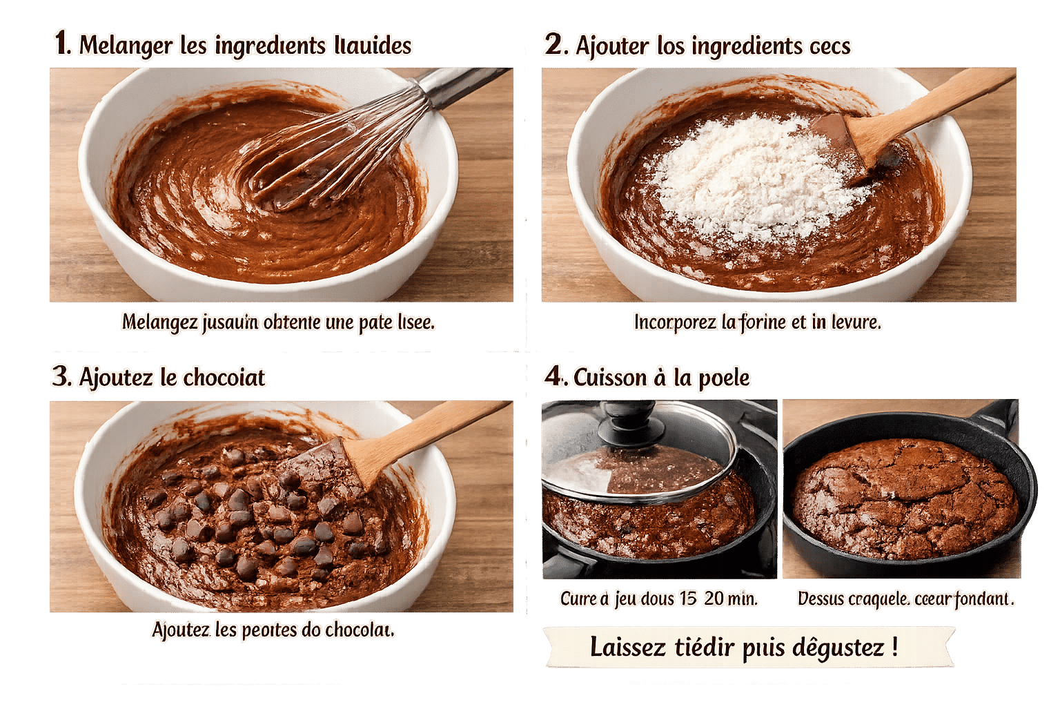 Étape par Étape: Brownie à la Poêle au Nutella : Le Dessert Ultra Gourmand, Fondant et Rapide qui Fait Craquer Tout le Monde