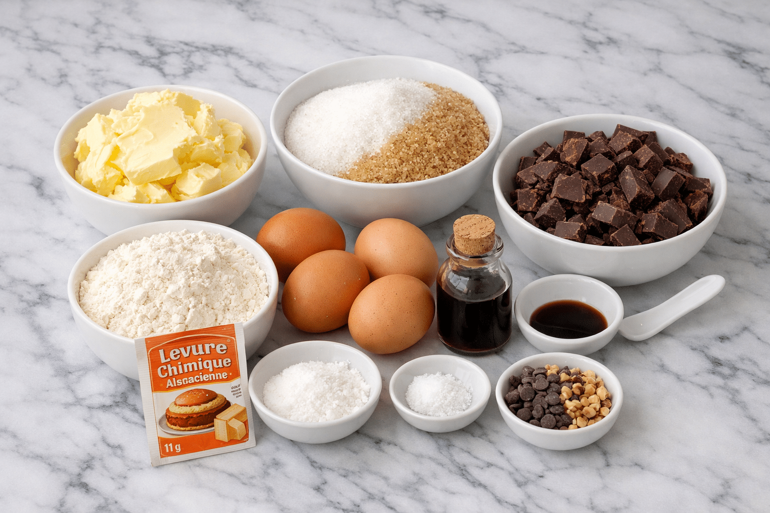 La Liste des Ingrédients : Quatre-quarts au chocolat