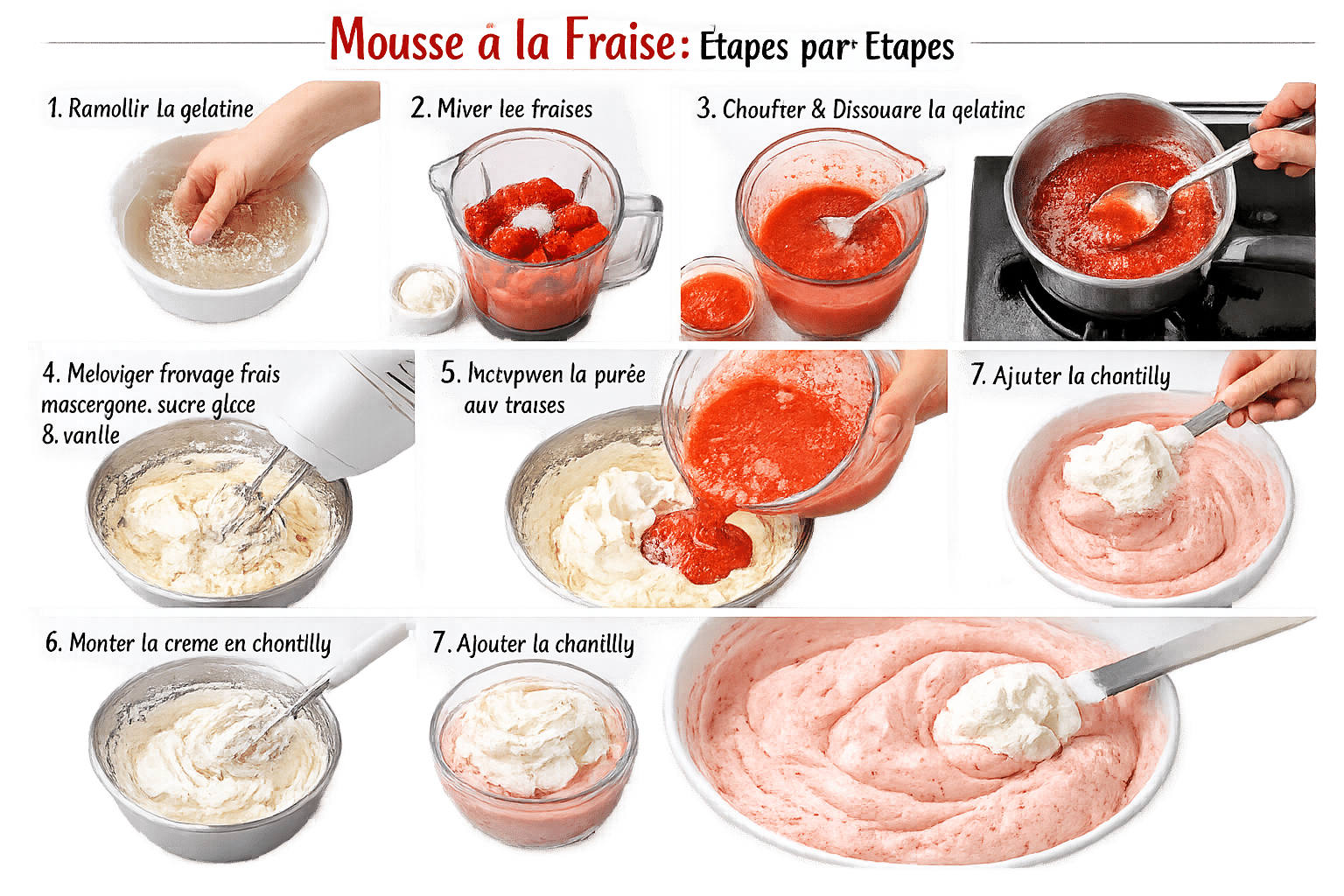Gâteau Mousse à la Fraise