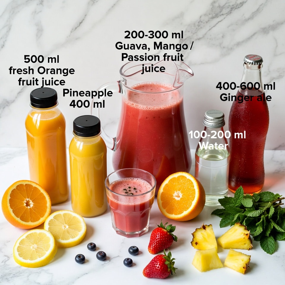 La Liste des Ingrédients : Punch Tropical La Recette Facile