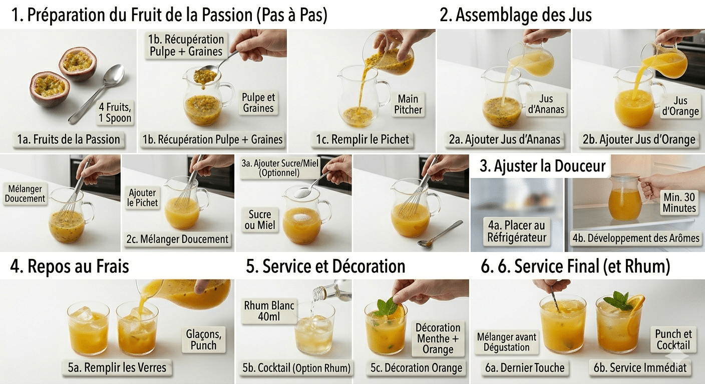 Étape par Étape: Punch Exotique aux Fruits de la Passion La Boisson Rafraîchissante