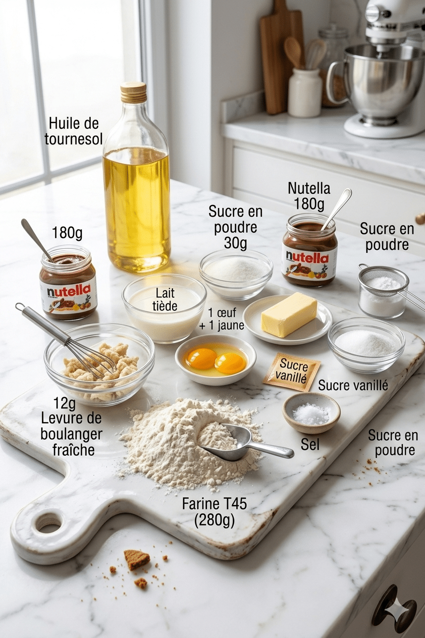 La Liste des Ingrédients : Beignets au Nutella : La Recette Moelleuse, Croustillante et Ultra Gourmande