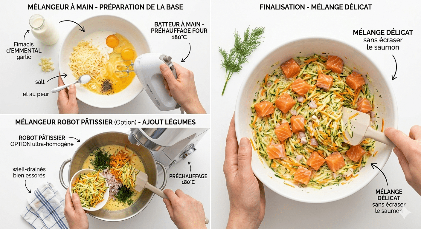 Flan Léger Courgettes & Saumon