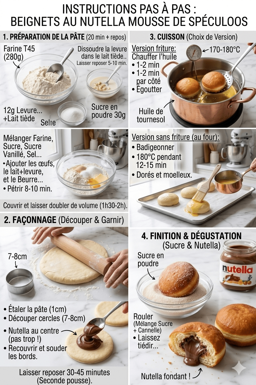Étape par Étape: Beignets au Nutella : La Recette Moelleuse, Croustillante et Ultra Gourmande