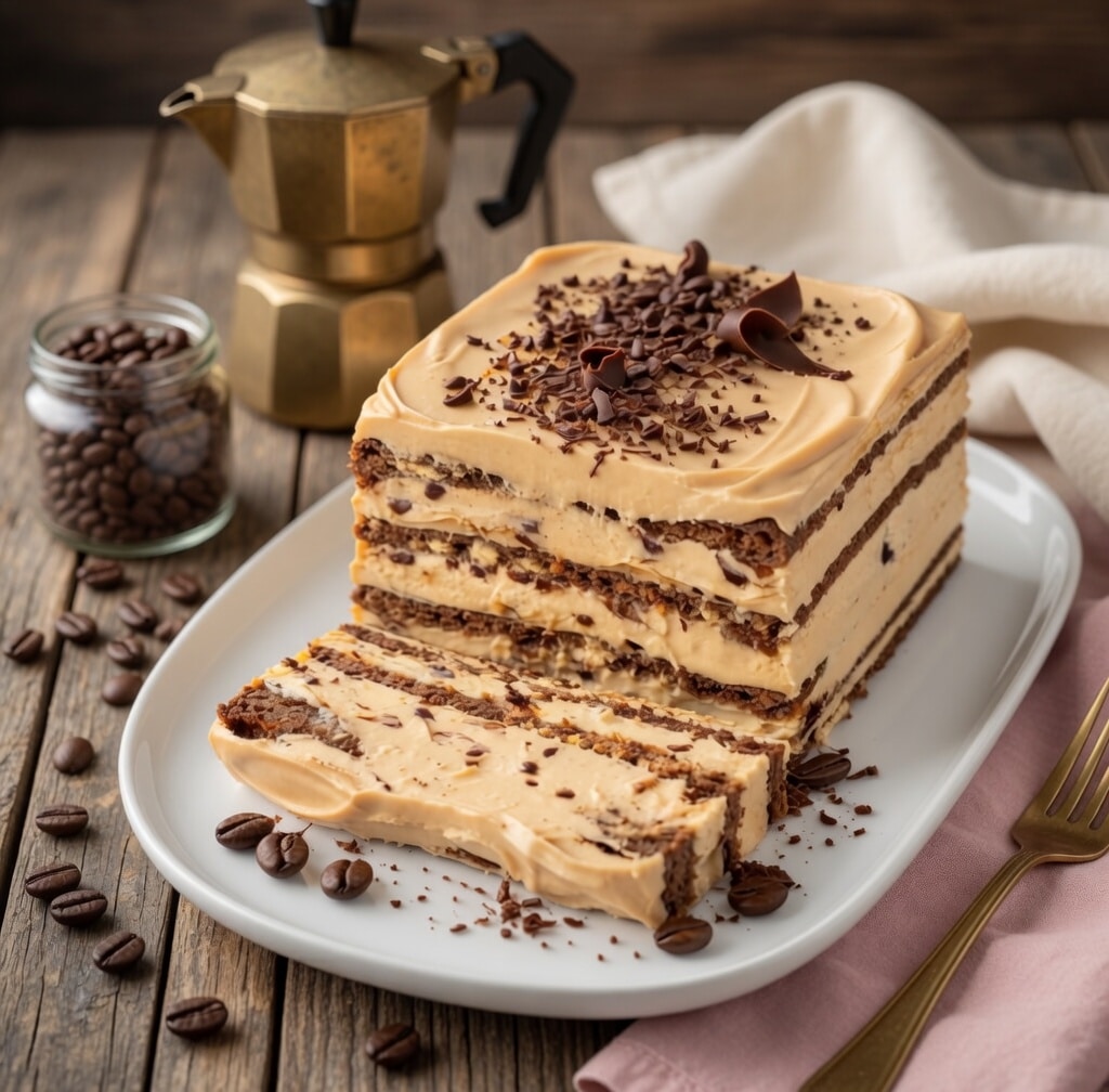 Gâteau Café et Biscuits Crémeux Gâteau Café et Biscuits Crémeux