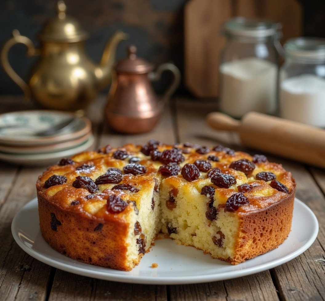 Gâteau de Semoule Crémeux aux Raisins Secs : Le Dessert Réconfortant
