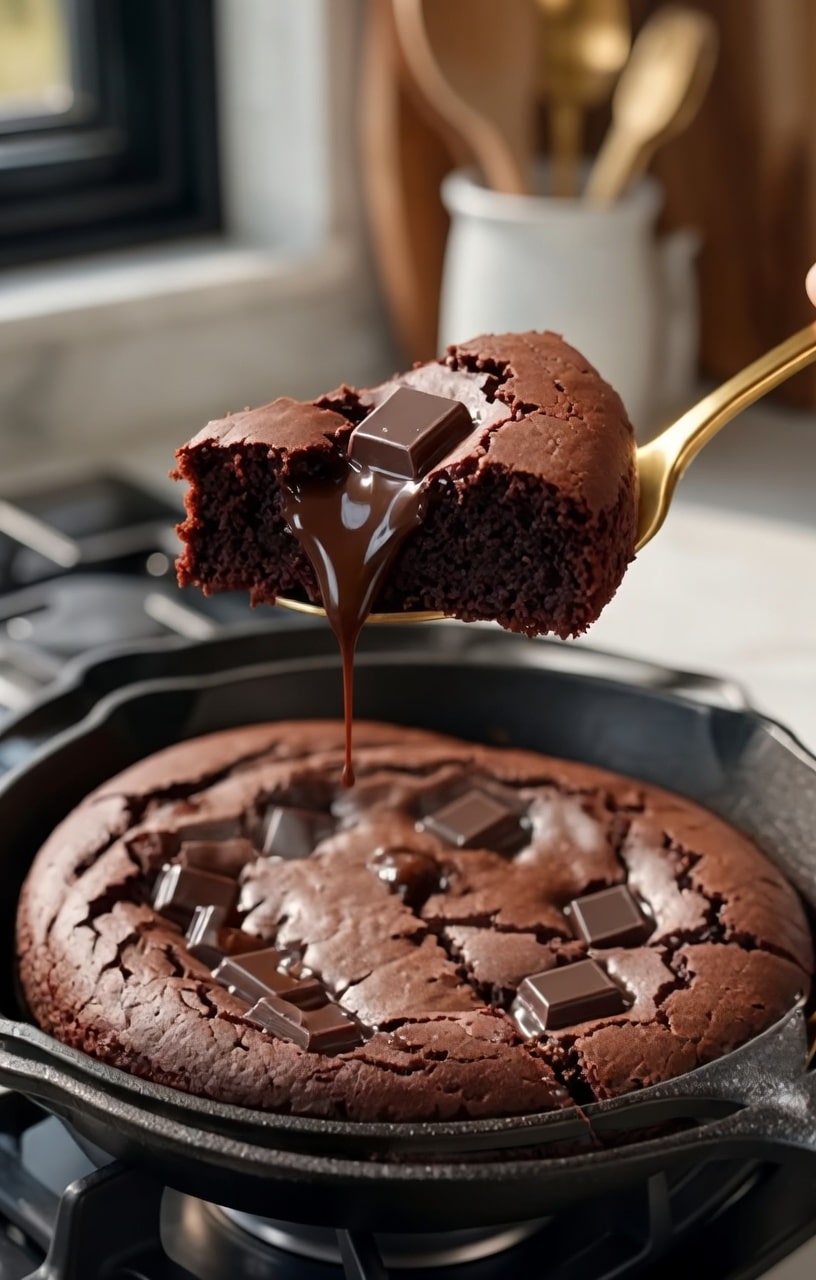 Brownie à la Poêle au Nutella : Le Dessert Ultra Gourmand, Fondant et Rapide