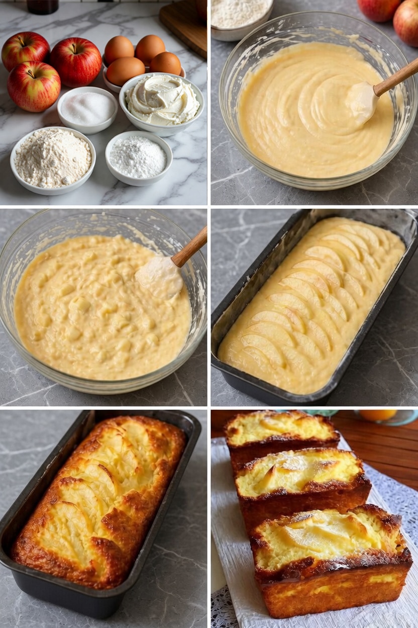 Étape par Étape: Cake Mascarpone Pommes Le Gâteau Moelleux