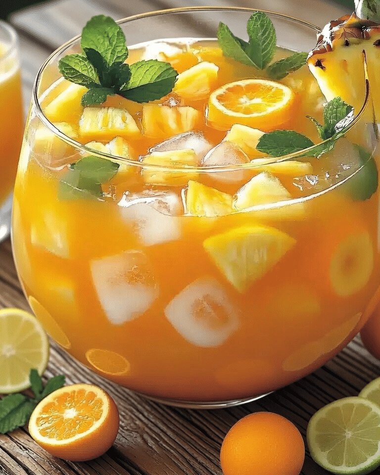 Punch Tropical (ananas–orange–grenadine)
