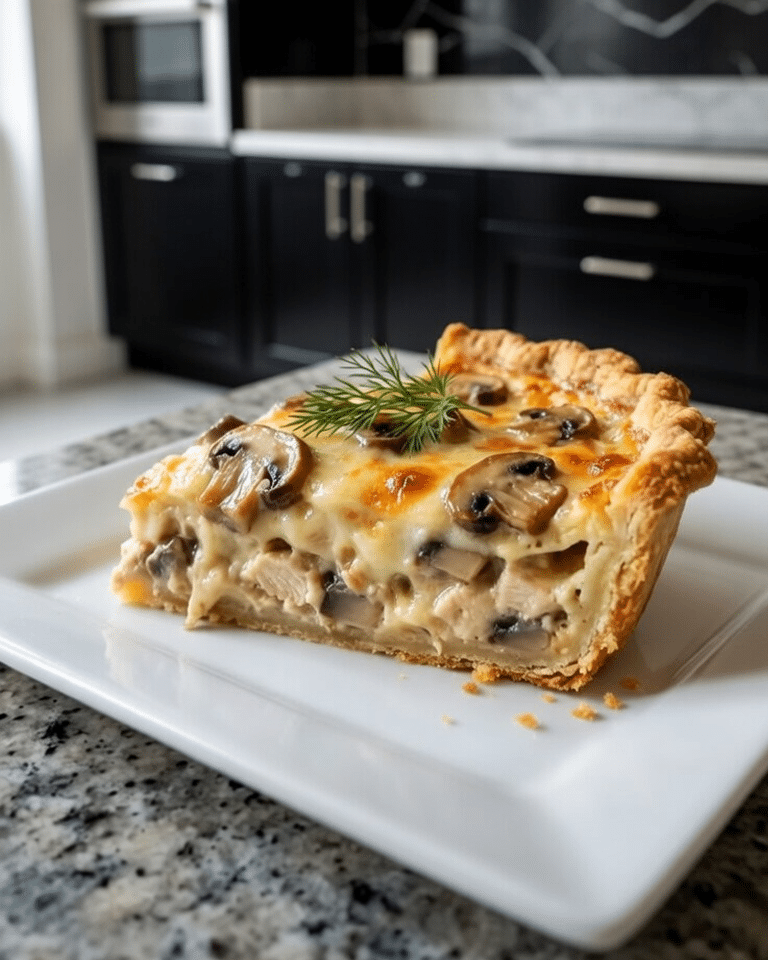 Quiche Crémeuse Poulet Champignons Gratinée : La Recette Gourmande et Réconfortante qui Fait l’Unanimité
