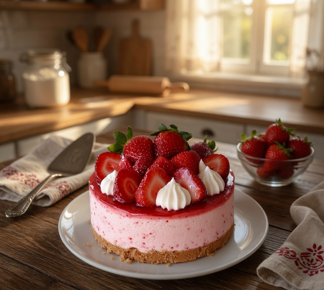 Recette Gâteau Mousse à la Fraise