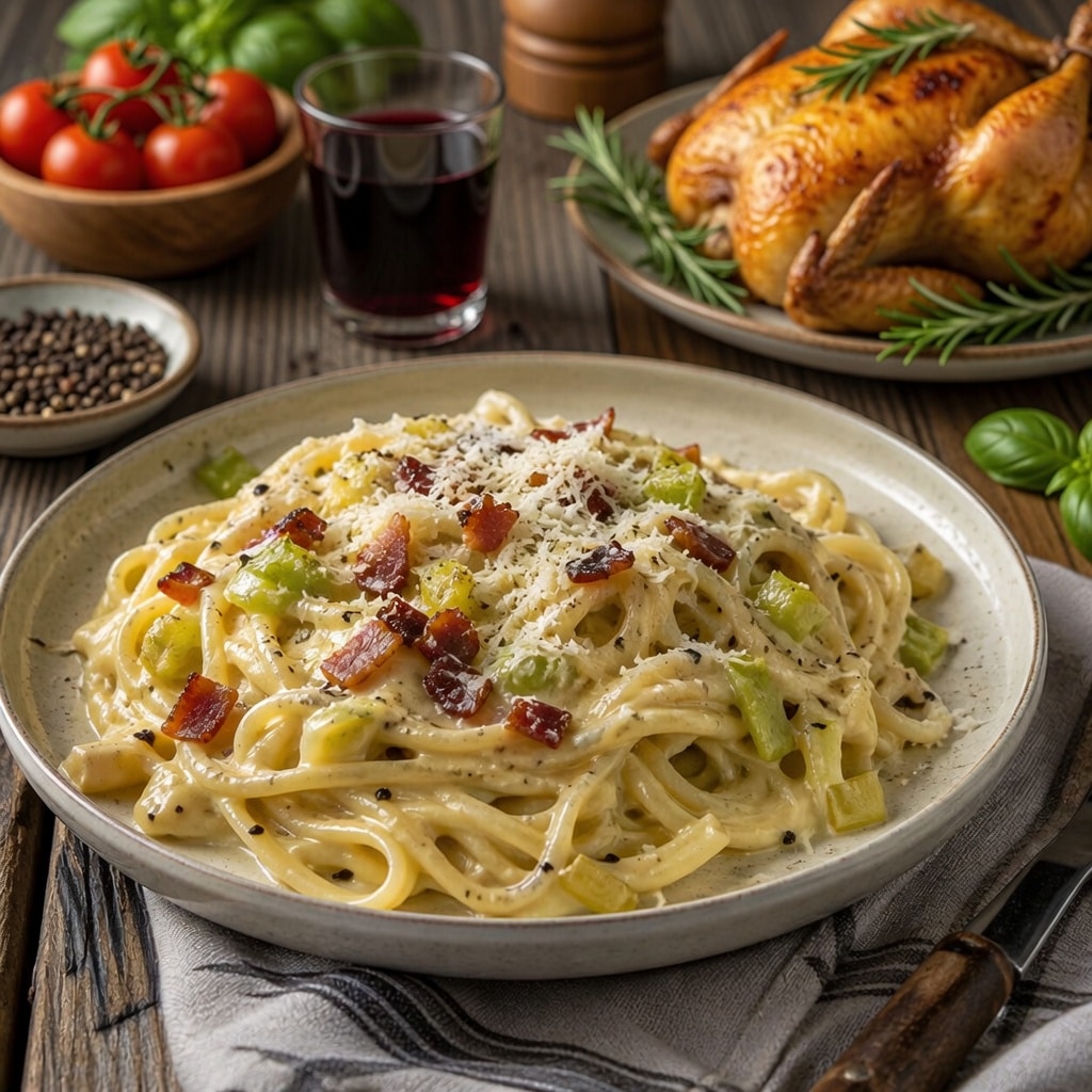 Carbonara Légère aux Poireaux : La Recette Saine, Crémeuse et Gourmande qui Remplace les Pâtes sans Regret