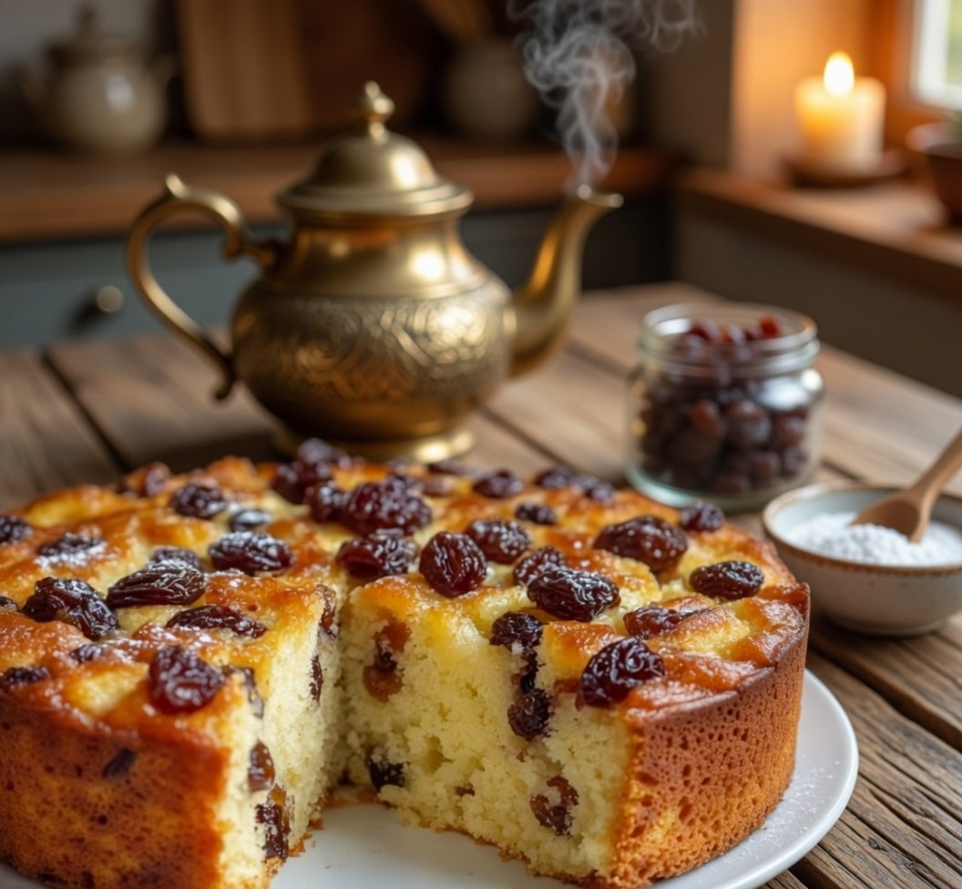 Gâteau de Semoule Crémeux aux Raisins Secs : Le Dessert Réconfortant, Moelleux