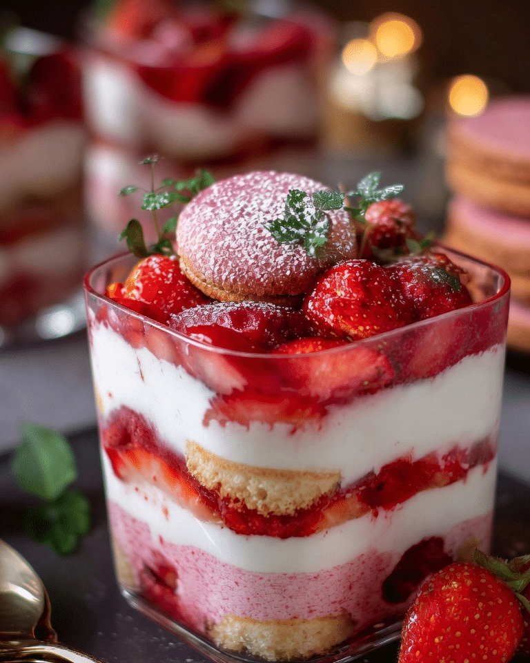 Tiramisu aux Fraises et Biscuits Roses de Reims : Le Dessert Frais, Léger et Gourmand Sans Cuisson