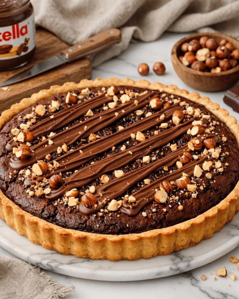 Tarte Brownie au Nutella : La Recette Ultra Gourmande et Fondante qui Fait Craquer Tout le Monde
