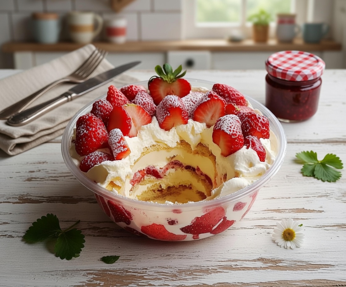 Recette Tiramisu aux Fraises et au Chocolat Blanc
