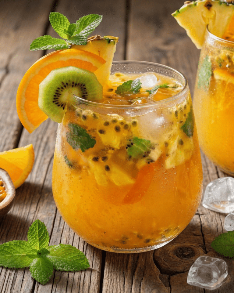 Punch Exotique aux Fruits de la Passion La Boisson Rafraîchissante