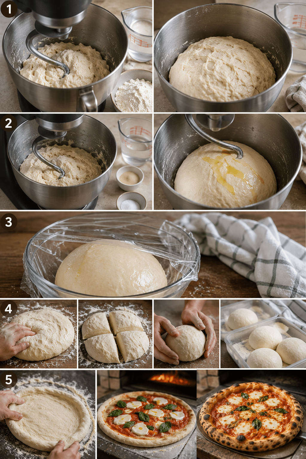 Étape par Étape: La Vraie Pâte à Pizza : la recette authentique qui change tout Étape par Étape: La Vraie Pâte à Pizza : la recette authentique qui change tout
