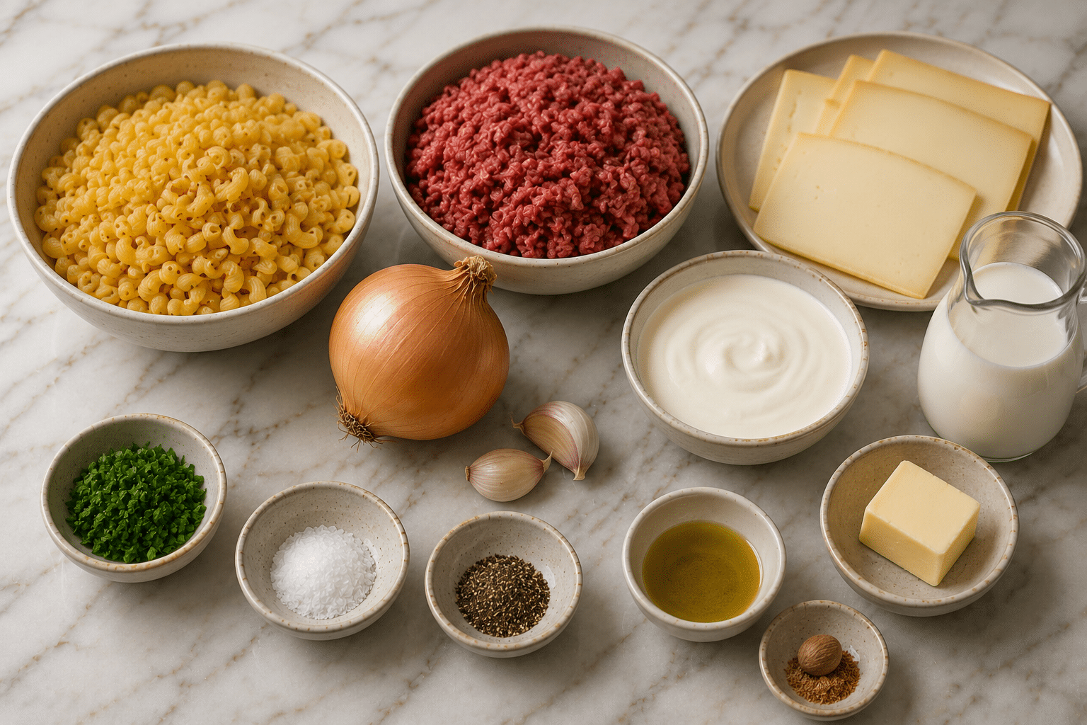 La Liste des Ingrédients : Gratin de Coquillettes à la Raclette et Viande Hachée : le plat ultra-réconfortant qui fait fondre toute la famille