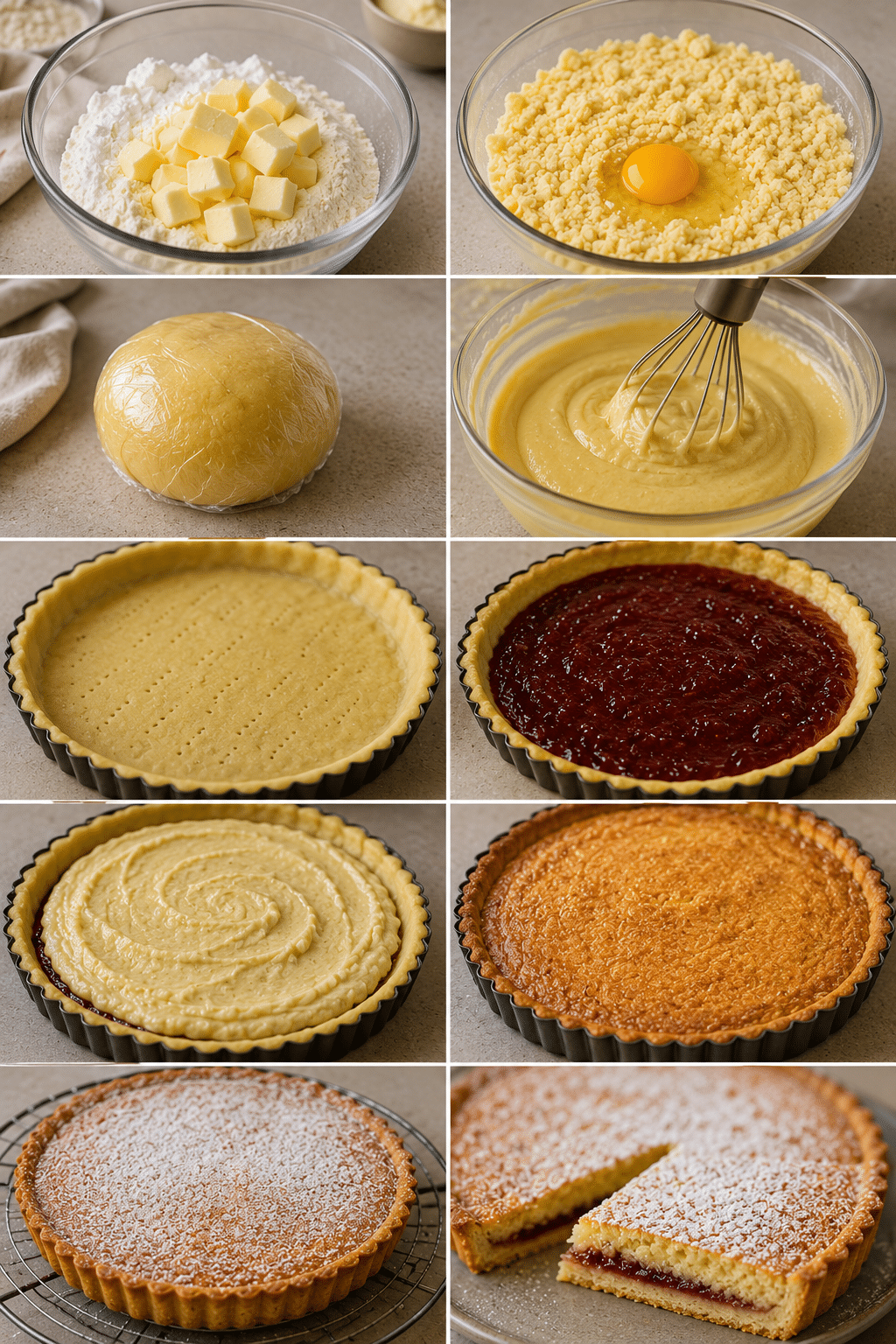 Étape par Étape: Tarte Amandine à la Confiture Traditionnelle : le dessert élégant et réconfortant qui fait toujours sensation