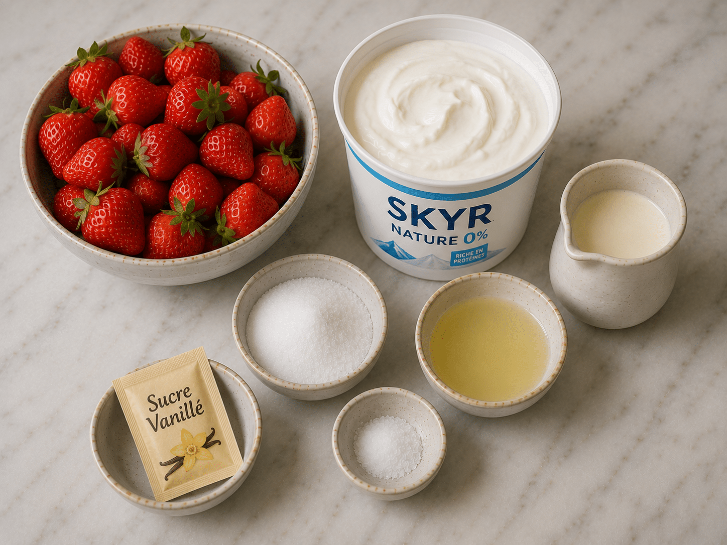 La Liste des Ingrédients : Glace Fraise Skyr WW : la recette légère, crémeuse et gourmande sans culpabilité