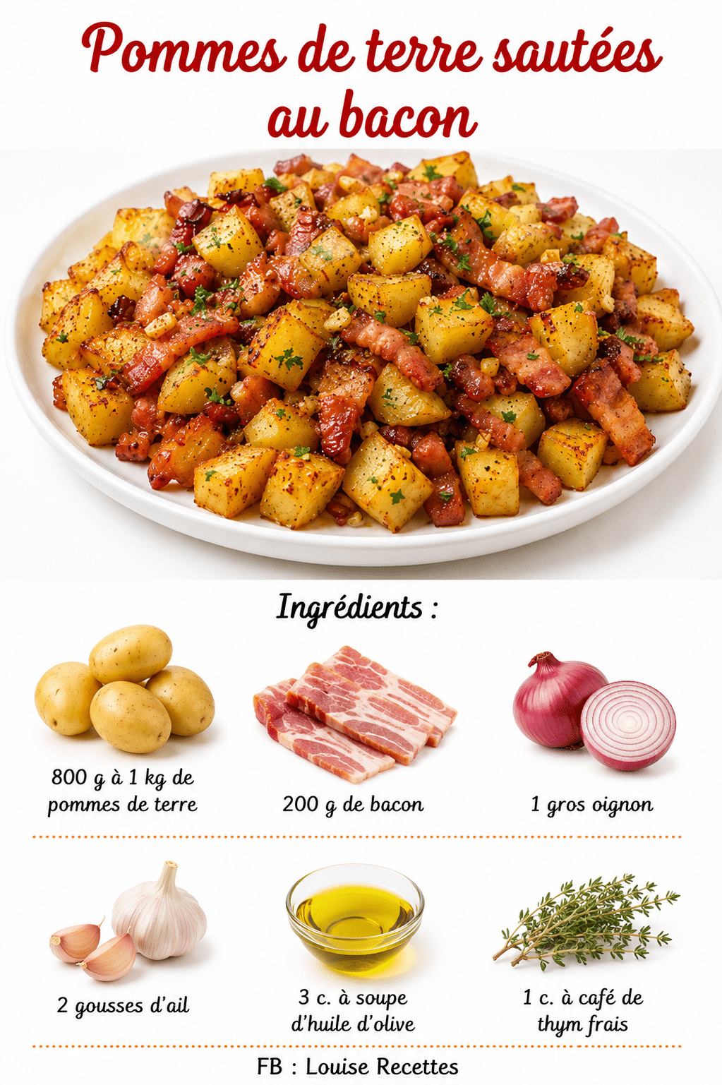 Pommes de Terre Sautées au Bacon : la recette croustillante et irrésistible qui fait craquer Pommes de Terre Sautées au Bacon : la recette croustillante et irrésistible qui fait craquer