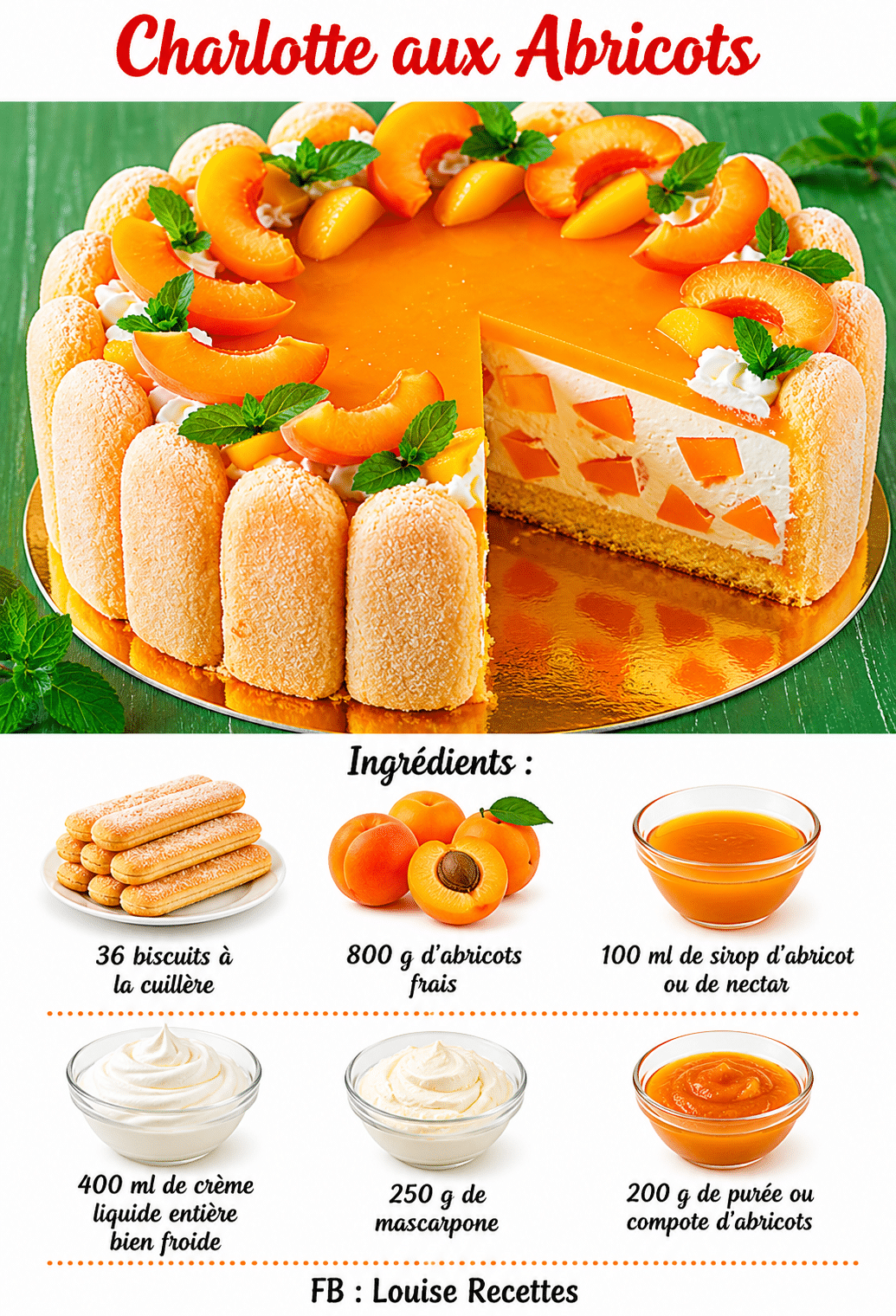 La Charlotte aux Abricots en fait partie. La Charlotte aux Abricots en fait partie.