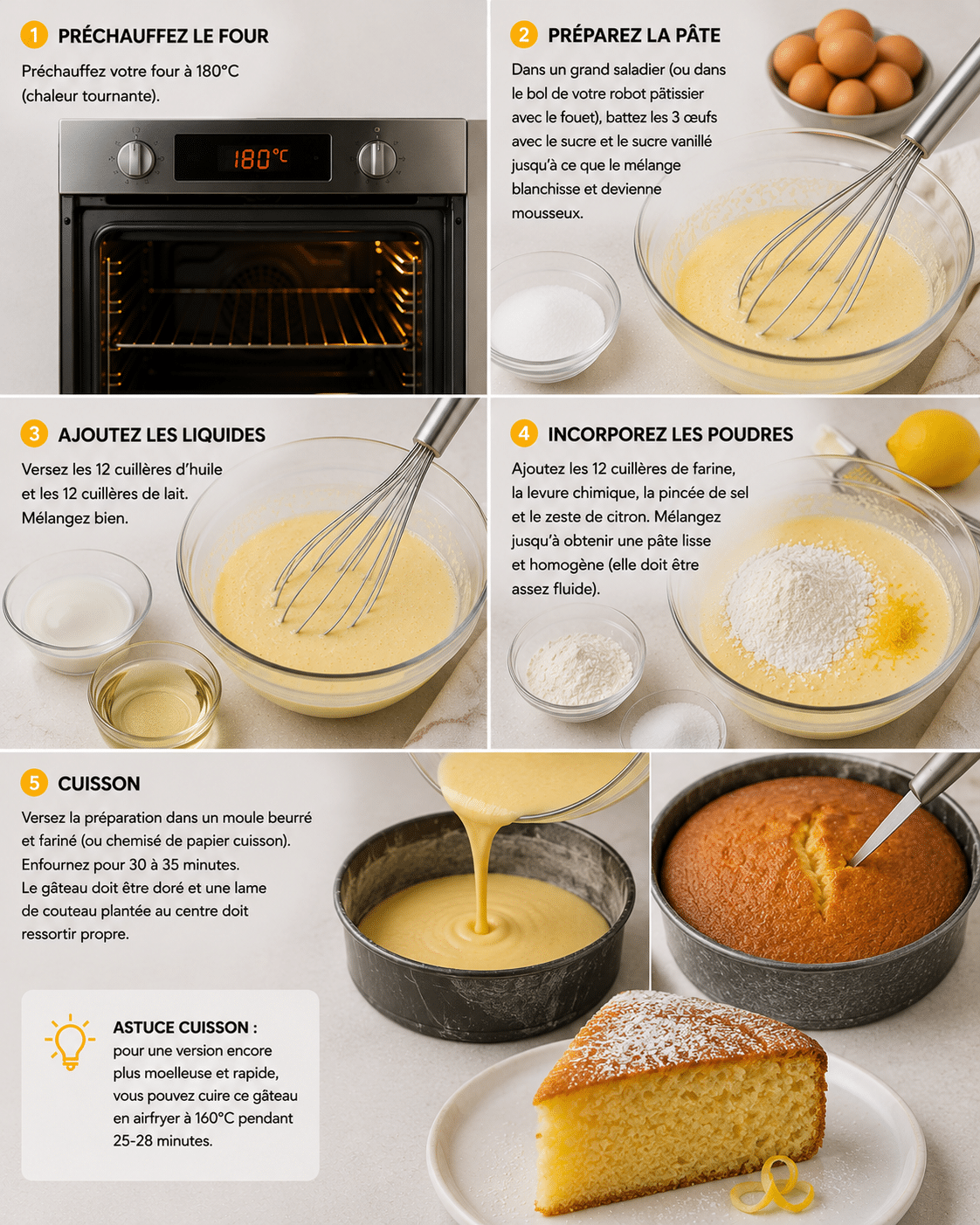 Étape par Étape: Gâteau Italien aux 12 Cuillères : la recette ultra-moelleuse et magique qui fait toujours l’unanimité