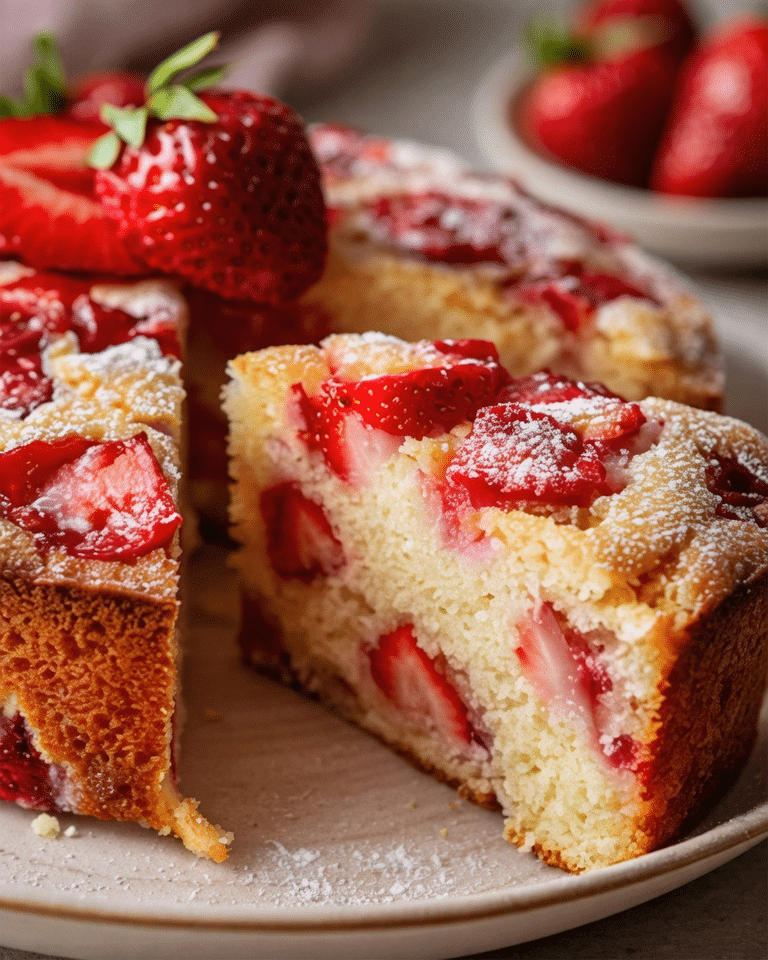 Gâteau au Yaourt aux Fraises : La Recette Moelleuse et Fruitée qui Sent Bon le Printemps