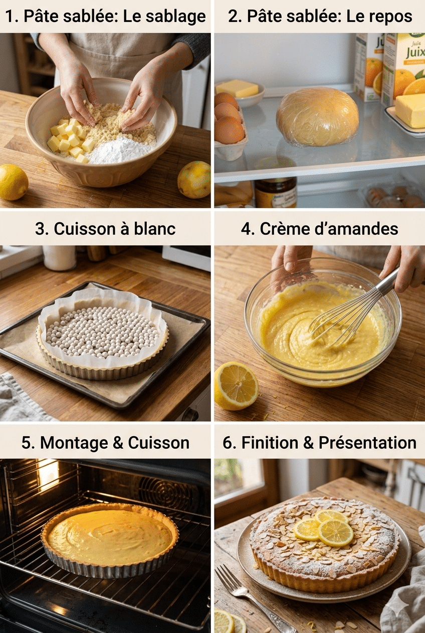 Étape par Étape: Tarte au Citron et aux Amandes
