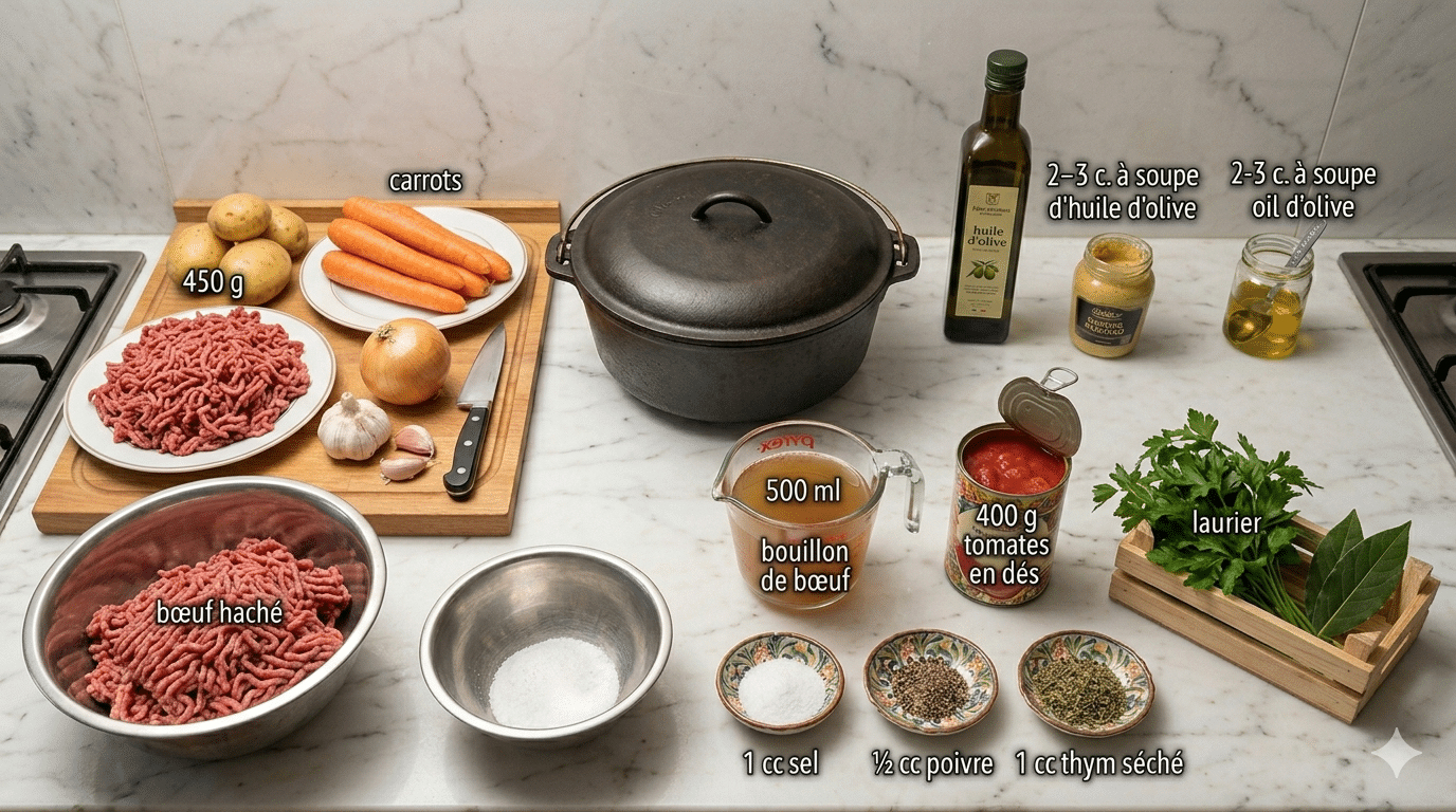 La Liste des Ingrédients : Ragoût du Pauvre : La Recette Rustique, Réconfortante et Économique qui Fait du Bien