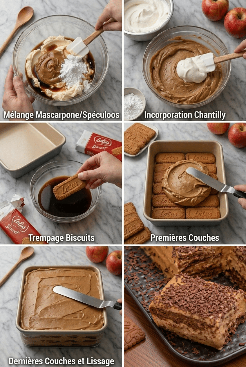 Étape par Étape: Gâteau Froid Lotus et Café : Le Dessert Sans Cuisson, Croquant et Crémeux qui Fait Sensation à Chaque Fois