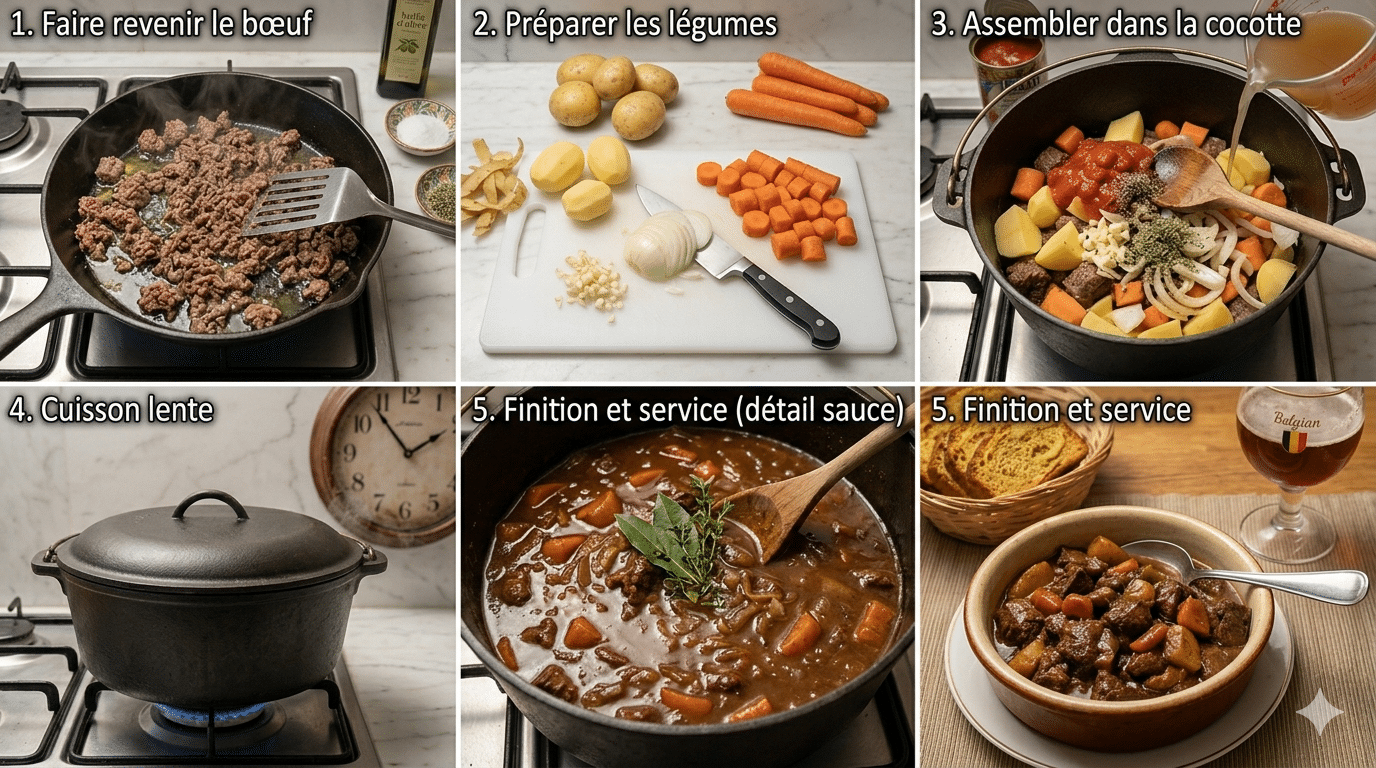 Étape par Étape: Ragoût du Pauvre : La Recette Rustique, Réconfortante et Économique qui Fait du Bien