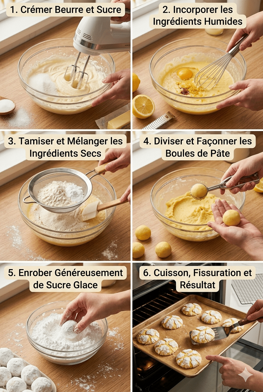 Étape par Étape: Biscuits Craquelés au Citron : La Recette Facile, Fondante et Acidulée qui Fait Craquer Tout le Monde