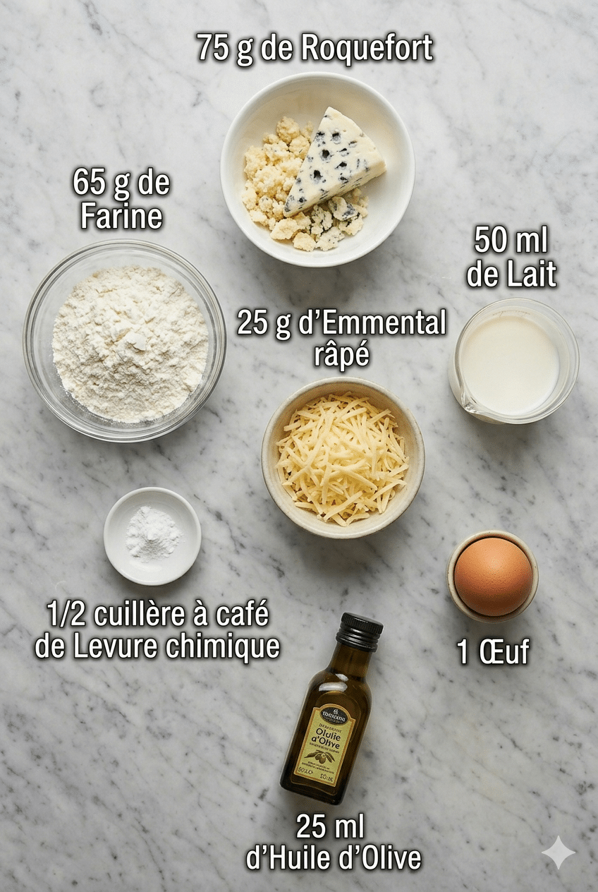 La Liste des Ingrédients : Bouchons au roquefort faciles : la recette apéritive rapide et irrésistible