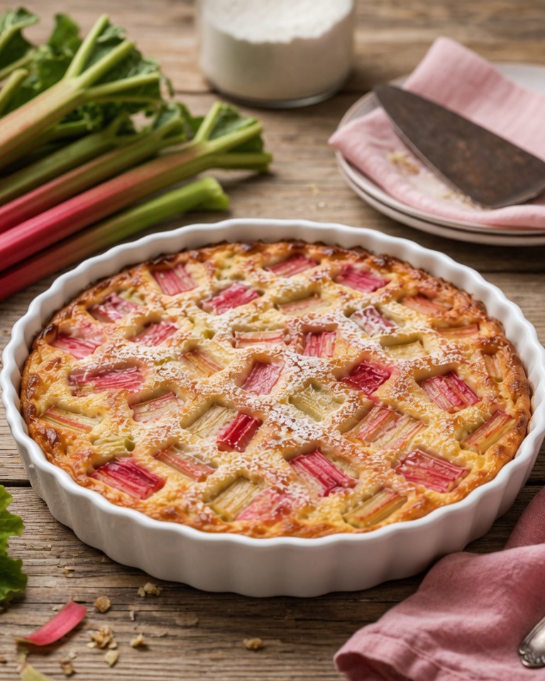 Clafoutis à la Rhubarbe (Nord) : la recette traditionnelle acidulée