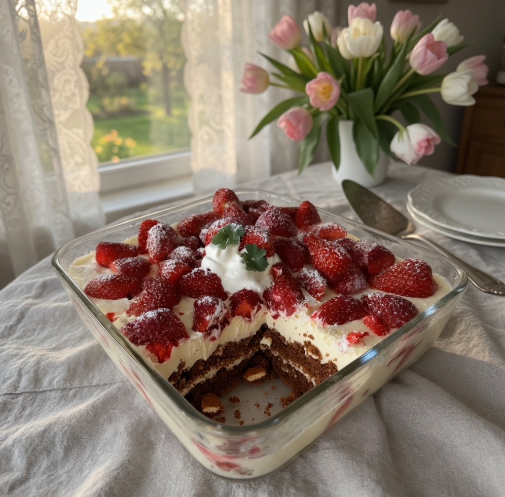 Tiramisu aux Fraises, Spéculoos et Mascarpone : Le Dessert Frais, Croquant et Ultra-Gourmand